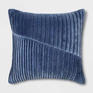Square Pleated Velvet Pillow
